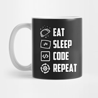 Eat Sleep Code Repeat Mug